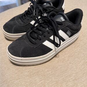 Adidas Women’s Black and White Sneakers